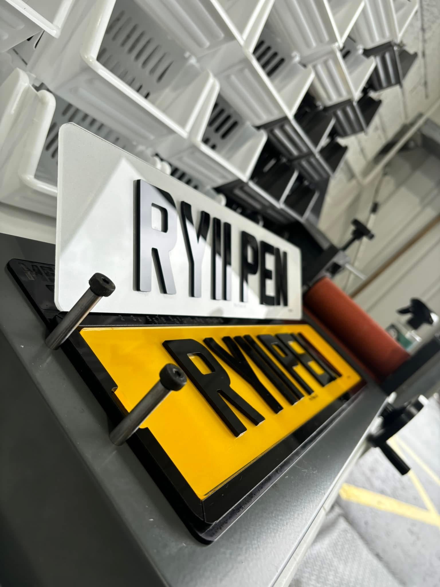 4D 3MM UK number plates