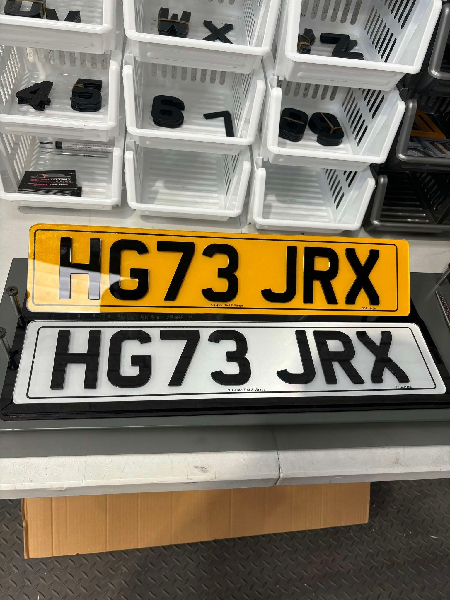 4D 3MM UK number plates